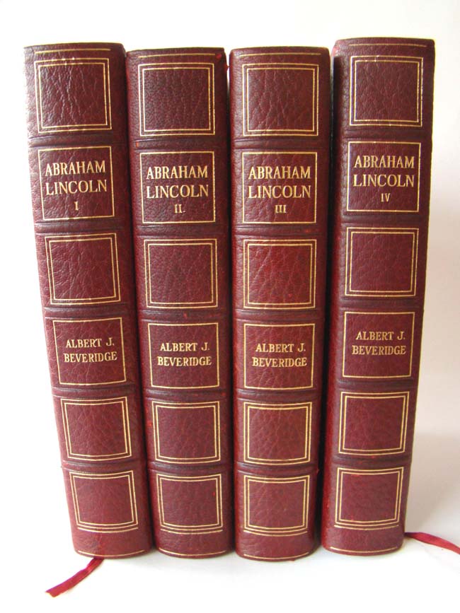 The Life of Abraham Lincoln 1809-1858, the Manuscript Edition, published by Albert J. Beveridge in 1928.